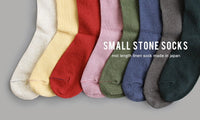 日本製 時尚可愛休閒純色女裝中長襪 SMALL STONE SOCKS